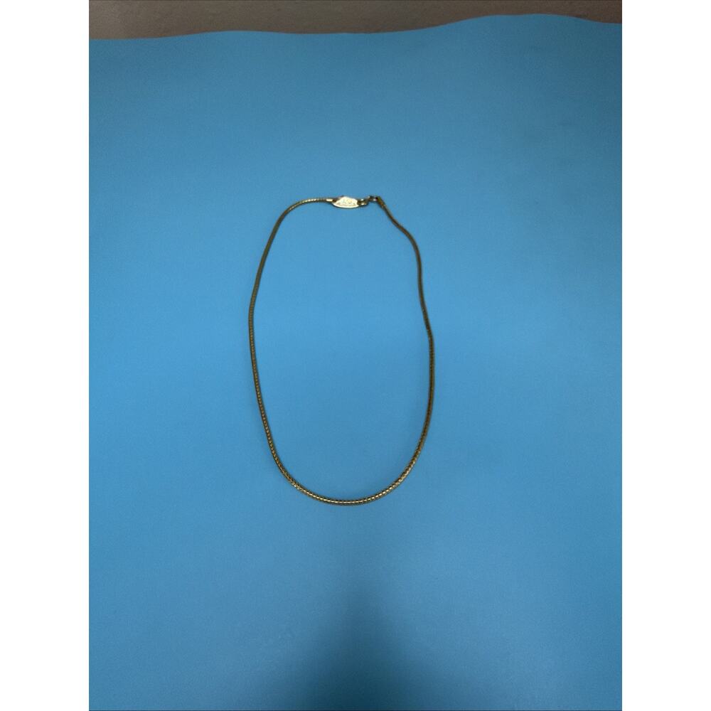 Whiting and Davis Vintage Signed Gold Tone 15" Chain Necklace